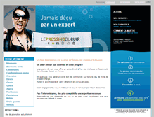 Tablet Screenshot of lepressingducuir.com